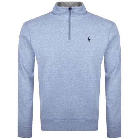 Ralph Lauren Quarter Zip Sweatshirt Blue | Mainline Menswear us